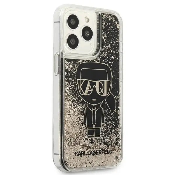 Karl Lagerfeld Liquid Glitter Gatsby Case for iPhone 13 Pro Max - Black - Cell phone cases and covers<<<HurtelXML