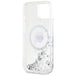 Karl Lagerfeld Liquid Glitter Karl Head MagSafe case for iPhone 15 / 14 / 13 - transparent - Cell phone cases