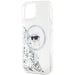 Karl Lagerfeld Liquid Glitter Karl Head MagSafe case for iPhone 15 / 14 / 13 - transparent - Cell phone cases