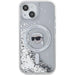 Karl Lagerfeld Liquid Glitter Karl Head MagSafe case for iPhone 15 / 14 / 13 - transparent - Cell phone cases