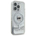 Karl Lagerfeld Liquid Glitter Karl Head Magsafe Case for iPhone 16 Pro Max - Clear - Cell phone cases