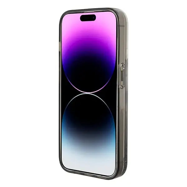 Karl Lagerfeld Liquid Glitter Ikonik case for iPhone 15 Pro Max - transparent - Cell phone cases and covers<<<HurtelXML