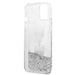 Karl Lagerfeld Liquid Glitter Karl&Choupette Head case for iPhone 13 mini - silver - Cell phone cases