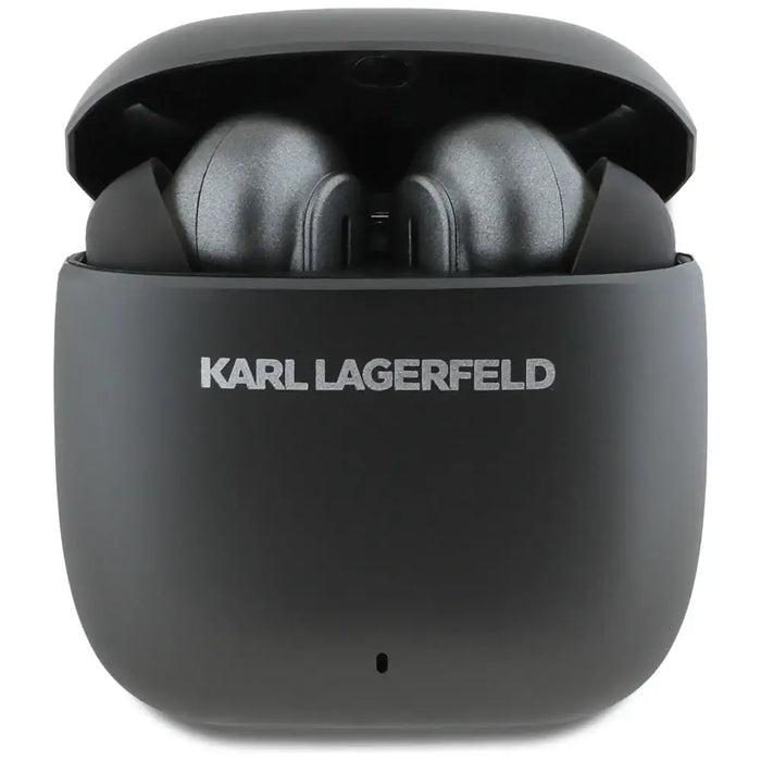 Karl Lagerfeld Metal Printed Logo ANC/ENC Headphones - Black - Headphones and speakers<<<HurtelXML