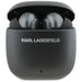 Karl Lagerfeld Metal Printed Logo ANC/ENC Headphones - Black - Headphones and speakers<<<HurtelXML