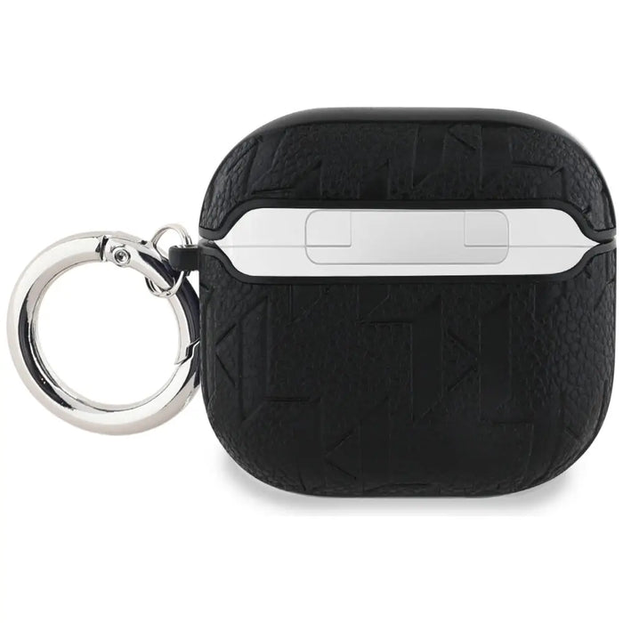 Karl Lagerfeld Monogram Karl & Choupette Head Case for AirPods 4 - Black - Cell phone cases and covers<<<HurtelXML