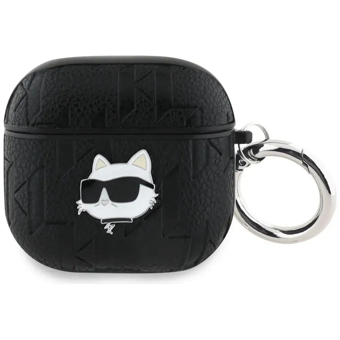 Karl Lagerfeld Monogram Choupette Head Case for AirPods 4 - Black - Cell phone cases and covers<<<HurtelXML