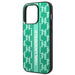 Karl Lagerfeld Monogram Stripe iPhone 14 Pro Case - Green - Cell phone cases and covers<<<HurtelXML