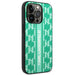 Karl Lagerfeld Monogram Stripe iPhone 14 Pro Case - Green - Cell phone cases and covers<<<HurtelXML
