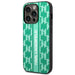 Karl Lagerfeld Monogram Stripe iPhone 14 Pro Case - Green - Cell phone cases and covers<<<HurtelXML