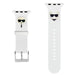 Karl Lagerfeld Pasek KLAWLSLCKW Apple Watch 42/44/45mm biały/white strap Silicone Karl & Choupette Heads - Other cell