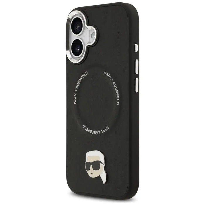 Karl Lagerfeld Karl Pin MagSafe Case for iPhone 17 - Black - Cell phone cases and covers<<<HurtelXML