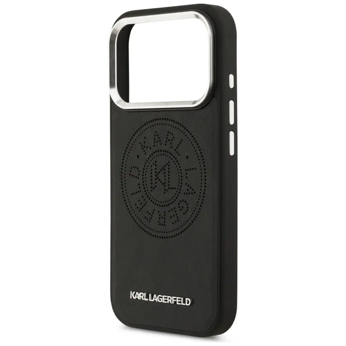 Karl Lagerfeld Point & Metal Logo MagSafe Case for iPhone 17 Pro - Black - Cell phone cases and covers<<<HurtelXML