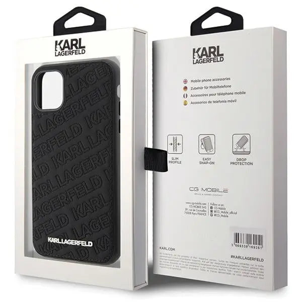 Karl Lagerfeld Quilted K Pattern case for iPhone 11 / Xr - black - Cell phone cases and covers<<<HurtelXML