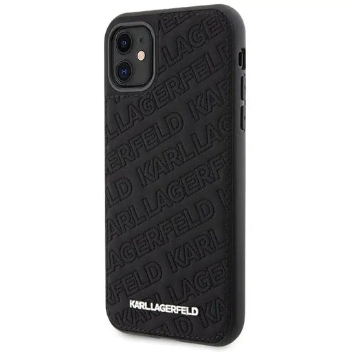 Karl Lagerfeld Quilted K Pattern case for iPhone 11 / Xr - black - Cell phone cases and covers<<<HurtelXML