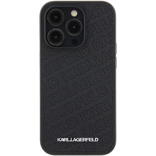 Karl Lagerfeld Quilted K Pattern case for iPhone 15 Pro Max - black - Cell phone cases and covers<<<HurtelXML