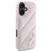 Karl Lagerfeld Quilted Signature iPhone 16 Case - Pink - Cell phone cases and covers<<<HurtelXML
