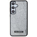 Karl Lagerfeld Rhinestone Metal Logo case for Samsung Galaxy S24 - silver - Cell phone cases and covers<<<HurtelXML