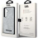 Karl Lagerfeld Rhinestone Metal Logo case for Samsung Galaxy S24 - silver - Cell phone cases and covers<<<HurtelXML