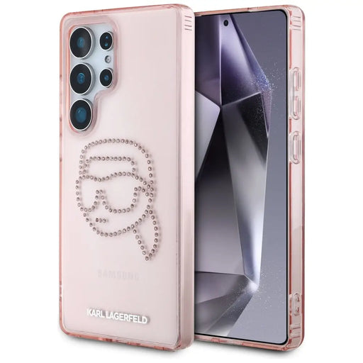 Karl Lagerfeld Rhinestones K. Head Logo Samsung Galaxy S25 Ultra Case Pink - Cell phone cases and covers<<<HurtelXML
