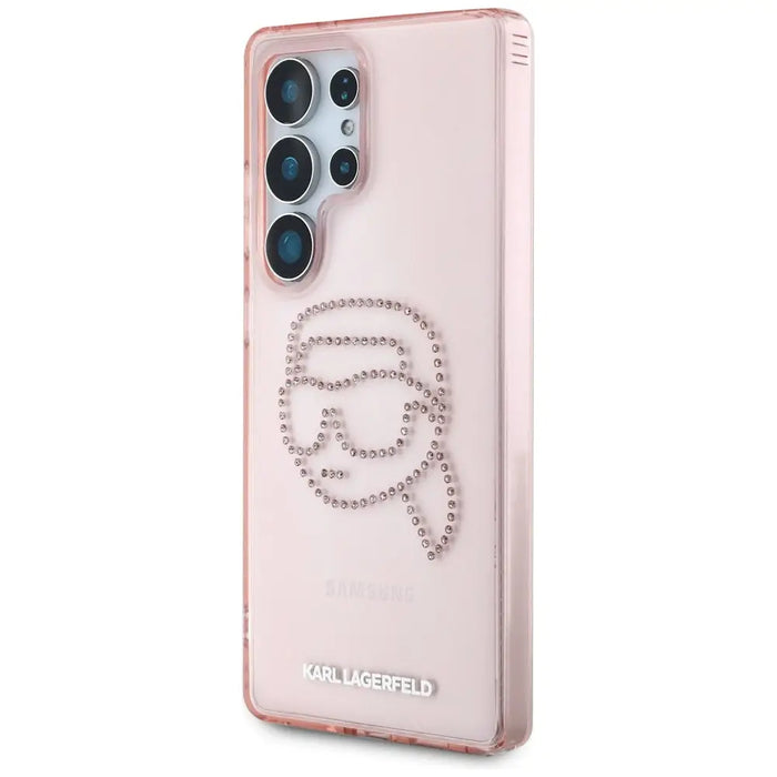 Karl Lagerfeld Rhinestones K. Head Logo Samsung Galaxy S25 Ultra Case Pink - Cell phone cases and covers<<<HurtelXML