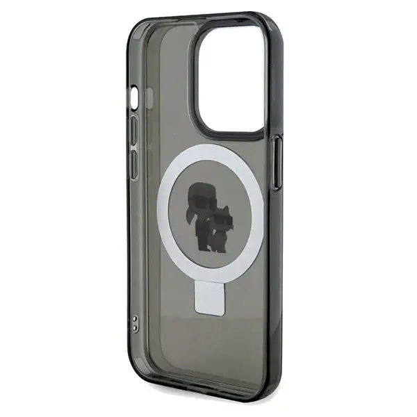 Karl Lagerfeld Ring Stand Karl&Choupette MagSafe case for iPhone 14 Pro Max - black - Cell phone cases