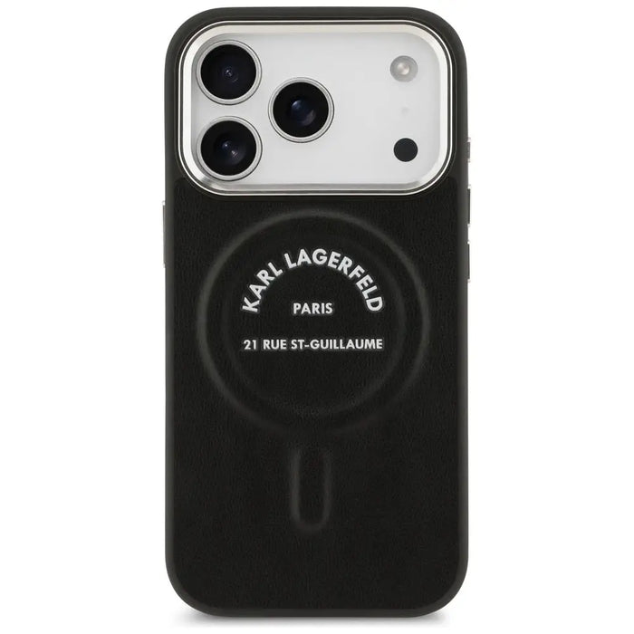 Karl Lagerfeld Karl RSG Logo MagSafe Case for iPhone 17 Pro Max - Black - Cell phone cases and covers<<<HurtelXML