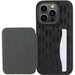Karl Lagerfeld Saffiano Cardslots and Stand Monogram Ikonik Patch case for iPhone 15 Pro Max - black - Cell phone cases