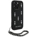 Karl Lagerfeld Saffiano Crystals w/Chain iPhone 16 Pro Max Case - Black - Cell phone cases and covers<<<HurtelXML