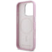 Karl Lagerfeld Saffiano Full Wrapped Elongated Metal Logo MagSafe iPhone 16 Pro Case - Pink - Cell phone cases