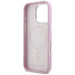 Karl Lagerfeld Saffiano Full Wrapped Elongated Metal Logo MagSafe iPhone 16 Pro Max Case - Pink - Cell phone cases