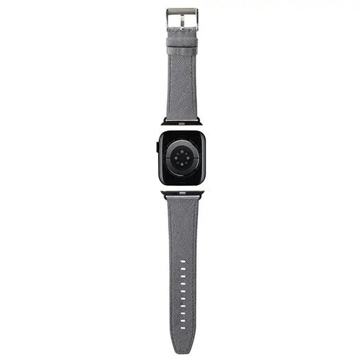 Karl Lagerfeld Saffiano Monogram strap for Apple Watch 38/40/41mm - silver - Other cell phone equipment<<<HurtelXML