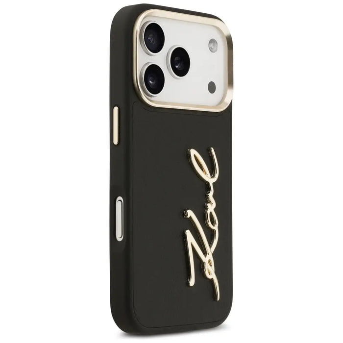 Karl Lagerfeld Karl Script Logo Case for iPhone 17 Pro - Black - Cell phone cases and covers<<<HurtelXML