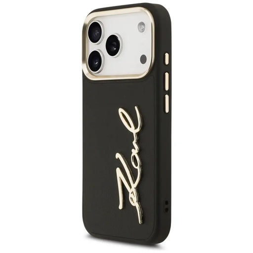Karl Lagerfeld Karl Script Logo Case for iPhone 17 Pro - Black - Cell phone cases and covers<<<HurtelXML