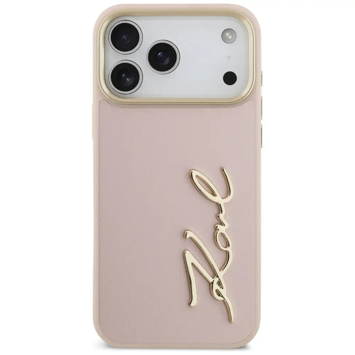 Karl Lagerfeld Karl Script Logo Case for iPhone 17 Pro Max - Pink - Cell phone cases and covers<<<HurtelXML