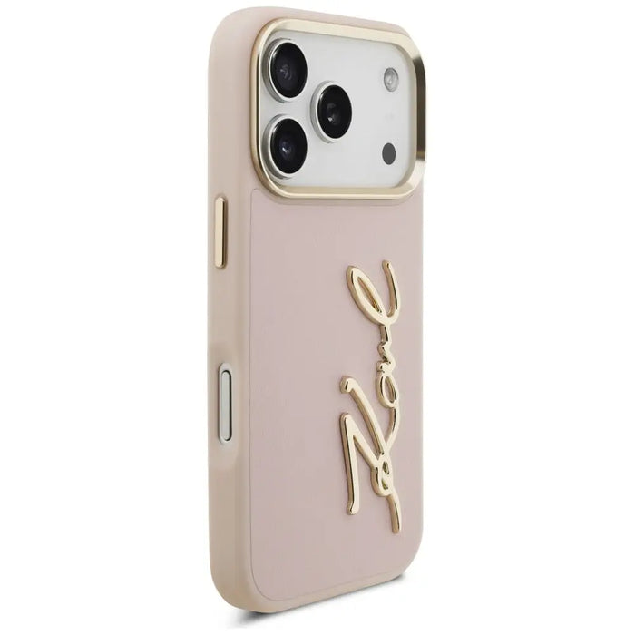 Karl Lagerfeld Karl Script Logo iPhone 17 Pro Case - Pink - Cell phone cases and covers<<<HurtelXML