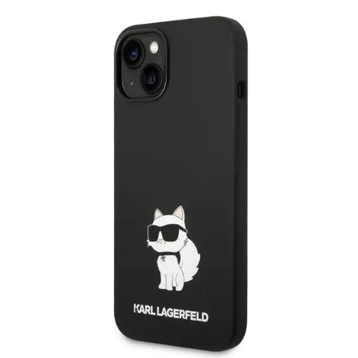 Karl Lagerfeld Silicone Choupette case for iPhone 14 Plus - black - Cell phone cases and covers<<<HurtelXML
