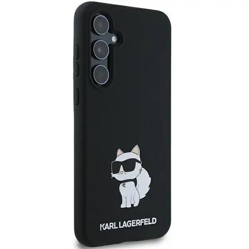 Karl Lagerfeld Silicone Choupette case for Samsung Galaxy A55 - black - Cell phone cases and covers<<<HurtelXML