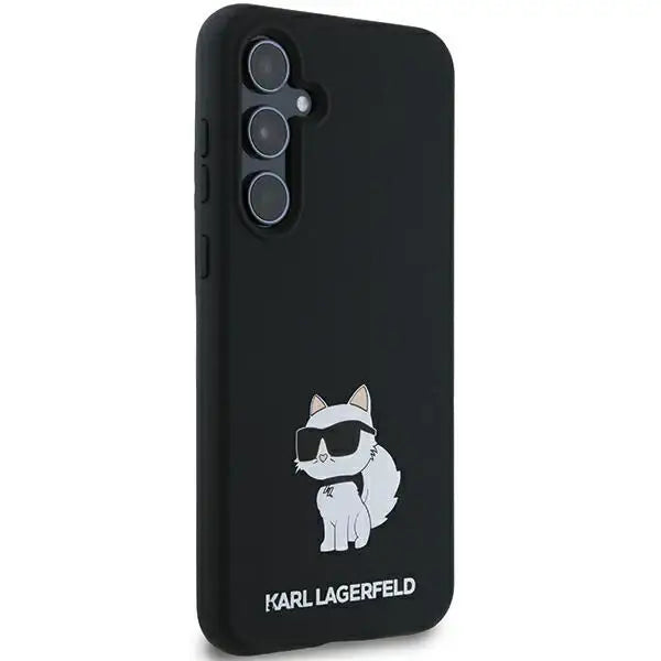 Karl Lagerfeld Silicone Choupette case for Samsung Galaxy A55 - black - Cell phone cases and covers<<<HurtelXML