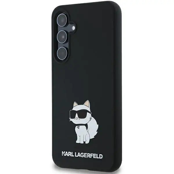 Karl Lagerfeld Silicone Choupette case for Samsung Galaxy A55 - black - Cell phone cases and covers<<<HurtelXML