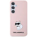 Karl Lagerfeld Silicone Choupette case for Samsung Galaxy S24+ - pink - Cell phone cases and covers<<<HurtelXML