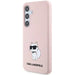 Karl Lagerfeld Silicone Choupette case for Samsung Galaxy S24+ - pink - Cell phone cases and covers<<<HurtelXML