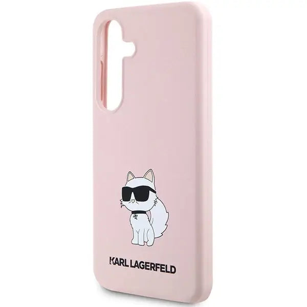 Karl Lagerfeld Silicone Choupette case for Samsung Galaxy S24+ - pink - Cell phone cases and covers<<<HurtelXML