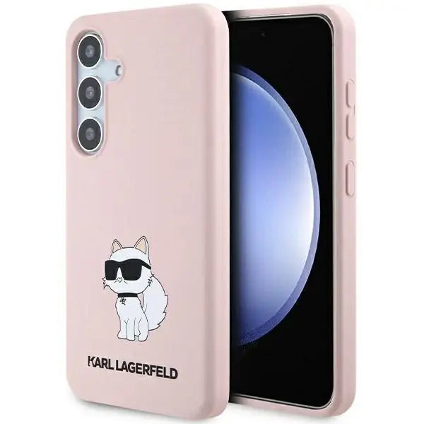 Karl Lagerfeld Silicone Choupette case for Samsung Galaxy S24+ - pink - Cell phone cases and covers<<<HurtelXML