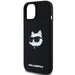 Karl Lagerfeld Silicone Choupette Head MagSafe Case for iPhone 15/14/13 - Black - Cell phone cases
