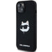 Karl Lagerfeld Silicone Choupette Head MagSafe Case for iPhone 15/14/13 - Black - Cell phone cases
