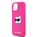 Karl Lagerfeld Silicone Choupette Head MagSafe case for iPhone 15 / 14 / 13 - pink - Cell phone cases