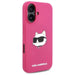 Karl Lagerfeld Silicone Choupette Head Print MagSafe iPhone 16 Case - Fuchsia - Cell phone cases and covers<<<HurtelXML