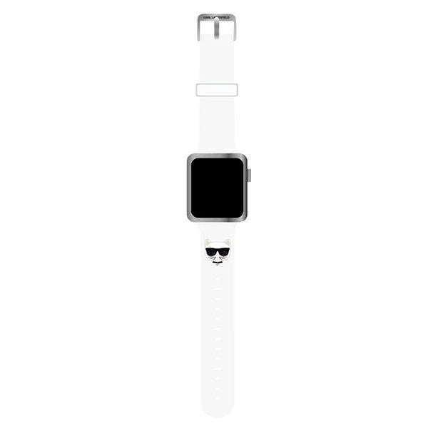 Karl Lagerfeld Silicone Choupette Heads Strap for Apple Watch 38/40/41mm - White - Other cell phone