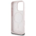 Karl Lagerfeld Silicone Double Heads And Circle MagSafe Case for iPhone 16 Pro Max Pink - Cell phone cases